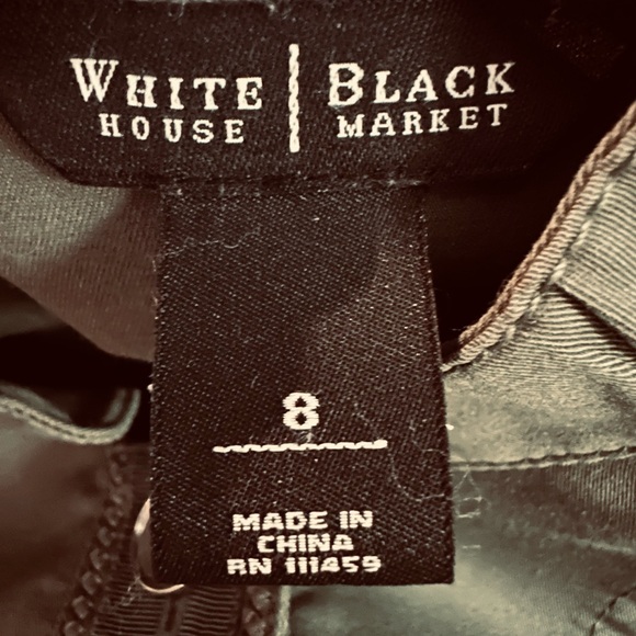 White House Black Market Army Green Utility Cropped Jacket Sz 8 - Picture 6 of 16